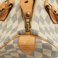 Pre Owned Louis Vuitton Damier Azur Canvas Speedy 30 Bag