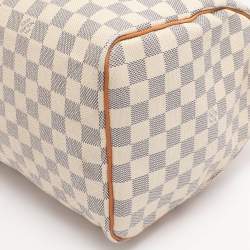 Pre Owned Louis Vuitton Damier Azur Canvas Speedy 35 Bag