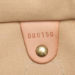 Pre Owned Louis Vuitton Damier Azur Canvas Speedy 35 Bag