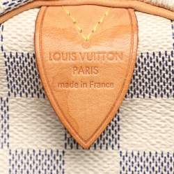 Pre Owned Louis Vuitton Damier Azur Canvas Speedy 35 Bag