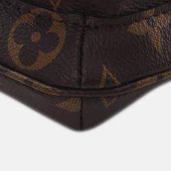 Pre Owned Louis Vuitton Brown Monogram Utility Phone Sleeve