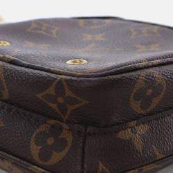 Pre Owned Louis Vuitton Brown Monogram Utility Phone Sleeve