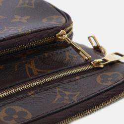 Pre Owned Louis Vuitton Brown Monogram Utility Phone Sleeve