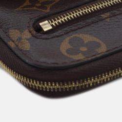 Pre Owned Louis Vuitton Brown Monogram Utility Phone Sleeve