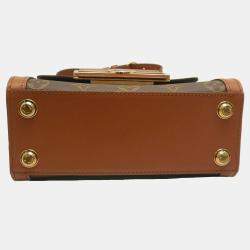 Pre Owned Louis Vuitton Dauphine Capitale Brown Monogram Reverse Handbag