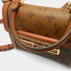 Pre Owned Louis Vuitton Dauphine Capitale Brown Monogram Reverse Handbag