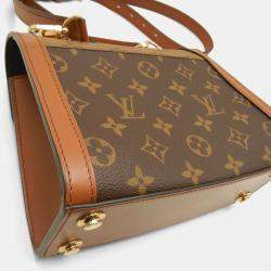 Pre Owned Louis Vuitton Dauphine Capitale Brown Monogram Reverse Handbag