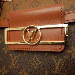 Pre Owned Louis Vuitton Dauphine Capitale Brown Monogram Reverse Handbag