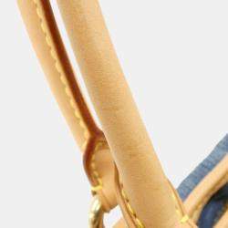 Pre Owned Louis Vuitton Blue Monogram Denim Neo Cabby GM Handbag