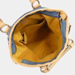 Pre Owned Louis Vuitton Blue Monogram Denim Neo Cabby GM Handbag