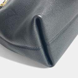 Pre Owned Louis Vuitton Black Monogram Empreinte LV Bundle Drawstring 2Way Hand Shoulder Bag