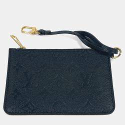 Pre Owned Louis Vuitton Black Monogram Empreinte LV Bundle Drawstring 2Way Hand Shoulder Bag
