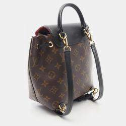 Pre Owned Louis Vuitton Montsouris Nm Bb Coated Canvas And Leather Monogram  Brown Black Backpack 