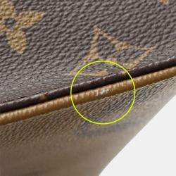 Pre Owned Louis Vuitton On The Go MM Giant Brown  Monogram Canvas  Tote Bag 