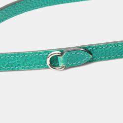 Pre Owned Louis Vuitton Sac Plat Xs Taurillon Illusion Handbag Leather Green Blue