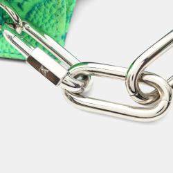 Pre Owned Louis Vuitton Sac Plat Xs Taurillon Illusion Handbag Leather Green Blue