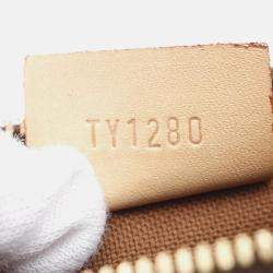 Pre Owned Louis Vuitton Nano Speedy Shoulder Bag Coated Canvas And Leather Monogram  Brown