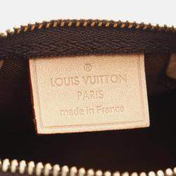 Pre Owned Louis Vuitton Nano Speedy Shoulder Bag Coated Canvas And Leather Monogram  Brown