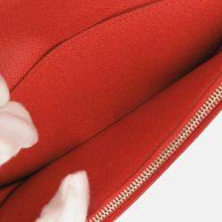 مملوكة مسبقًا Louis Vuitton Portefeuille Brazza Epi Leather Red Long Wallet