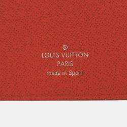 مملوكة مسبقًا Louis Vuitton Portefeuille Brazza Epi Leather Red Long Wallet