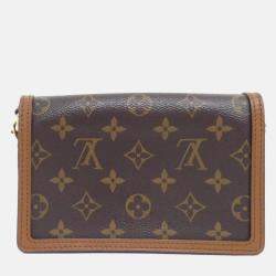 Pre Owned Louis Vuitton Monogram Portefeuille Dauphine Chain Wallet