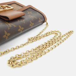 Pre Owned Louis Vuitton Monogram Portefeuille Dauphine Chain Wallet