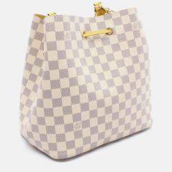 Pre Owned Louis Vuitton Neonoe Damier Azur Pineapple Shoulder Bag  