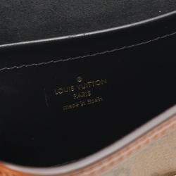 Pre Owned Louis Vuitton Pico Dauphine Shoulder Bag Coated Canvas And Leather Monogram Reverse  Brown