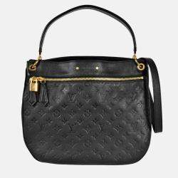 Pre Owned Louis Vuitton Spontini Shoulder Bag Monogram Empreinte Black