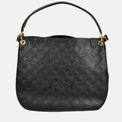 Pre Owned Louis Vuitton Spontini Shoulder Bag Monogram Empreinte Black
