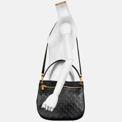 Pre Owned Louis Vuitton Spontini Shoulder Bag Monogram Empreinte Black