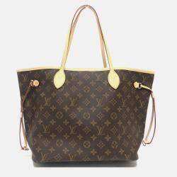 Pre Owned Louis Vuitton Neverfull Mm Bag Handbag Tote Monogram Canvas  Brown