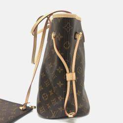 Pre Owned Louis Vuitton Neverfull Mm Bag Handbag Tote Monogram Canvas  Brown