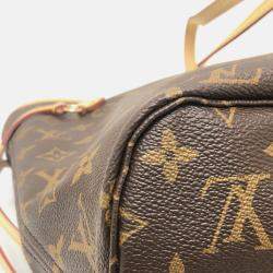 Pre Owned Louis Vuitton Neverfull Mm Bag Handbag Tote Monogram Canvas  Brown