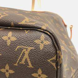 Pre Owned Louis Vuitton Neverfull Mm Bag Handbag Tote Monogram Canvas  Brown