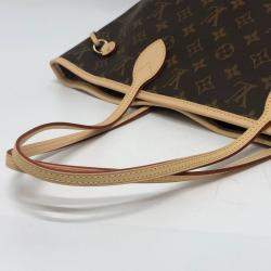 Pre Owned Louis Vuitton Neverfull Mm Bag Handbag Tote Monogram Canvas  Brown