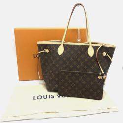 Pre Owned Louis Vuitton Neverfull Mm Bag Handbag Tote Monogram Canvas  Brown