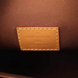 Pre Owned Louis Vuitton Milk Box Shoulder Bag Coated Canvas Leather Monogram Brown