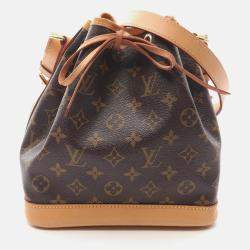 Pre Owned Louis Vuitton Noe Bb Shoulder Bag Coated Canvas Leather Monogram Brown