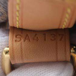 Pre Owned Louis Vuitton Noe Bb Shoulder Bag Coated Canvas Leather Monogram Brown