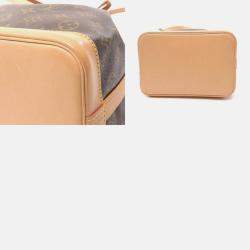 Pre Owned Louis Vuitton Noe Bb Shoulder Bag Coated Canvas Leather Monogram Brown