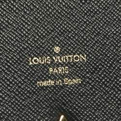 Pre Owned Louis Vuitton Monogram Canvas and Black Leather Kimono Wallet