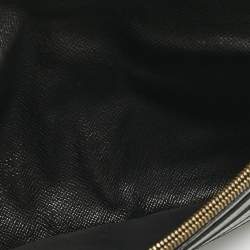 Pre Owned Louis Vuitton Monogram Canvas and Black Leather Kimono Wallet