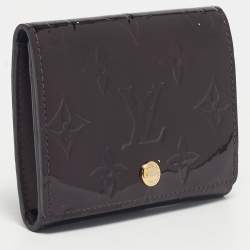 Pre Owned  Louis Vuitton Amarante Monogram Vernis Business Card Holder