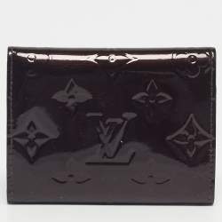 Pre Owned  Louis Vuitton Amarante Monogram Vernis Business Card Holder