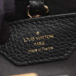 Pre Owned Louis Vuitton Capucine PM Black Taurillon Leather Shoulder Handbag