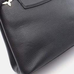Pre Owned Louis Vuitton Capucine PM Black Taurillon Leather Shoulder Handbag