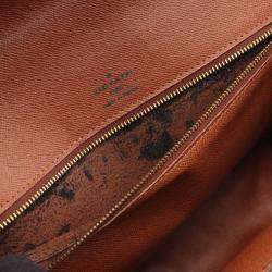 Pre Owned Louis Vuitton Monceau Shoulder Handbag  Monogram Canvas Brown