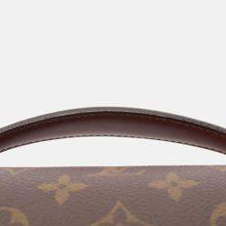 Pre Owned Louis Vuitton Monceau Shoulder Handbag  Monogram Canvas Brown