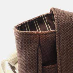 Pre Owned Louis Vuitton Busas Pm Shoulder Bag  Antigua Canvas Moka